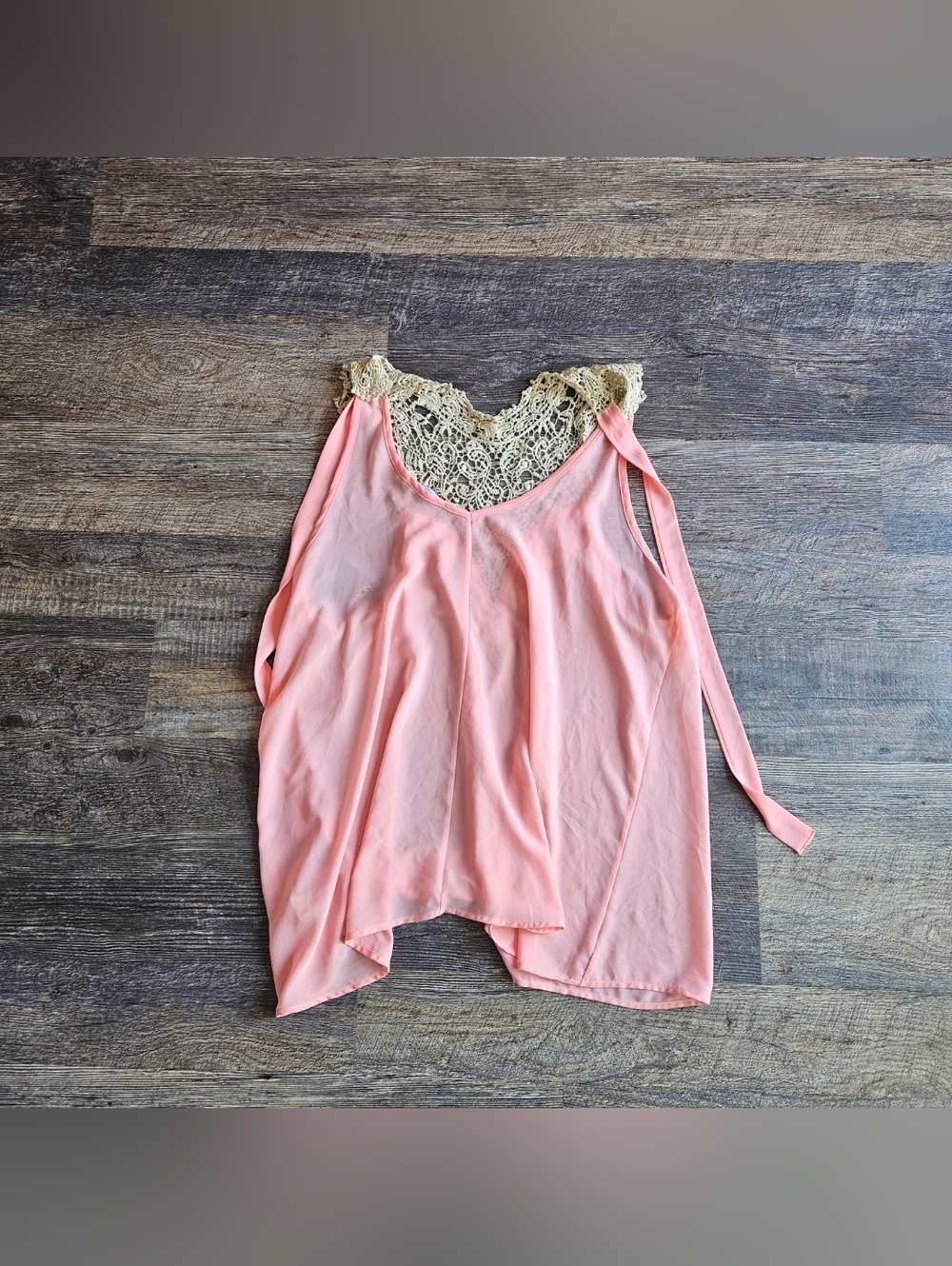 Fashion to Figure Pink/Sleeveless/Intricate Lace Women Top 3X - Picture 3 of 3